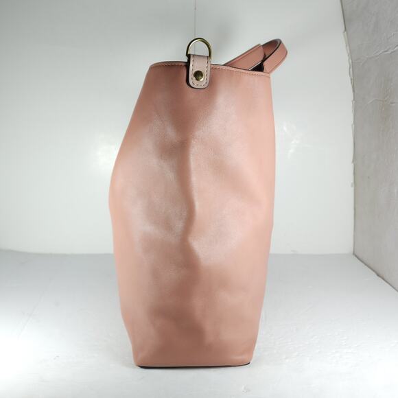 REED KRAKOFF Women's Large Blush Leather Top Handle Tote Bag Purse - Picture 6 of 16